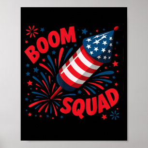 Funny boom squad america safety director poster