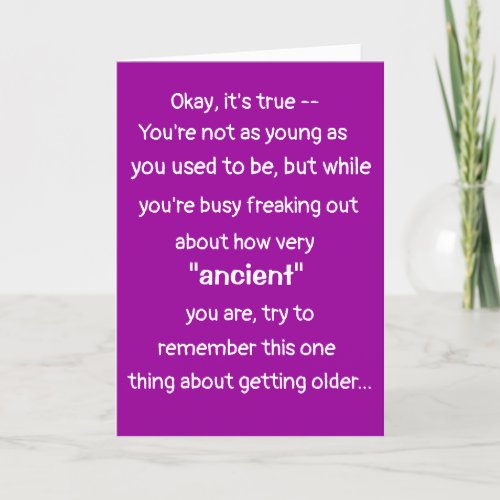 FUNNY BOOMER BIRTHDAY CARD