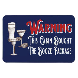 Funny Booze Cabin Door Cruise Ship Magnet
