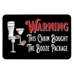 Funny Booze Cabin Door Cruise Ship Magnet