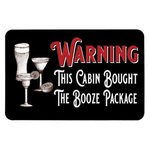 Funny Booze Cabin Door Cruise Ship Magnet