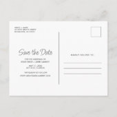Funny Booze Food Bad Dance Moves Save the Date Announcement Postcard (Back)