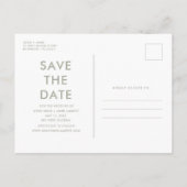 Funny Booze, Food, Bad Dance Moves Save the Dates Announcement Postcard (Back)