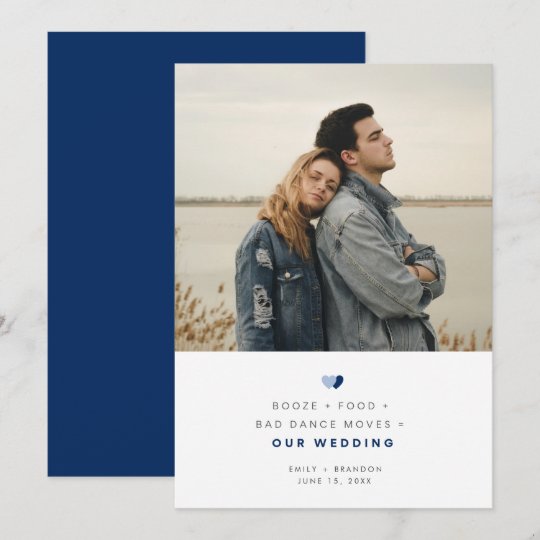 Funny Booze Food Bad Dance Moves Wedding Photo Save The Date