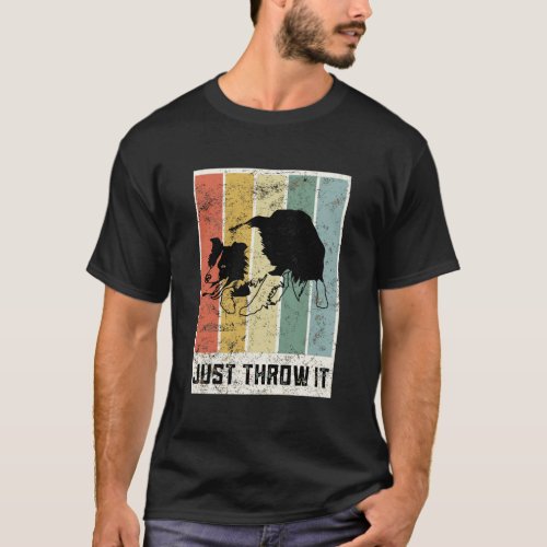 Funny Border Collie Gifts For Men Retro Style Just T_Shirt
