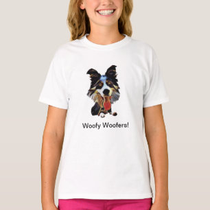 Funny Border Collie Girls T-Shirt