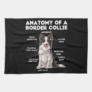 Funny Border Collie Kitchen Towel