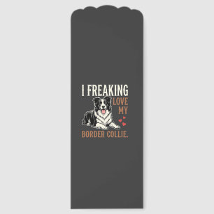 Funny Border Collie Love Dog Bookmarks