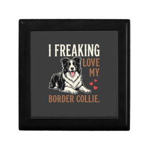 Funny Border Collie Love Dog Gift Box