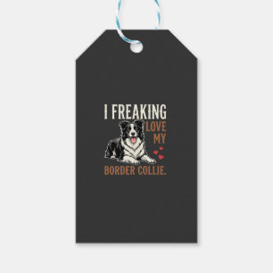 Funny Border Collie Love Dog Gift Tags