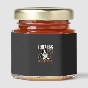 Funny Border Collie Love Dog Honey Jar Favors