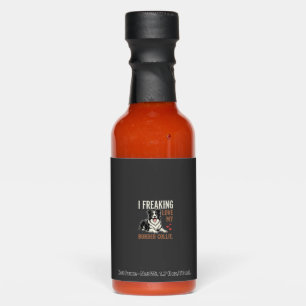 Funny Border Collie Love Dog Hot Sauces