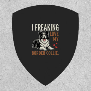 Funny Border Collie Love Dog Patch