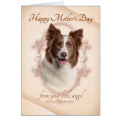 Funny Border Collie Mother's Day Card (Front)
