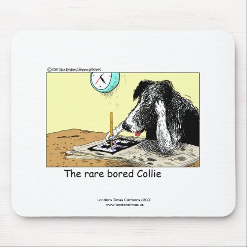 Funny Border Collie Mouse Pad