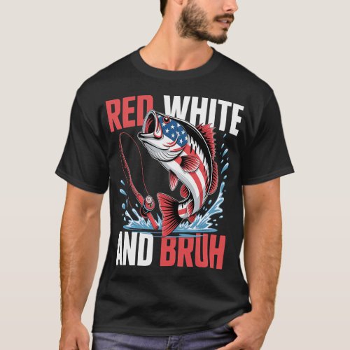 Funny Born To Go Fishing Bass Fish Fisherman Boys  T-Shirt