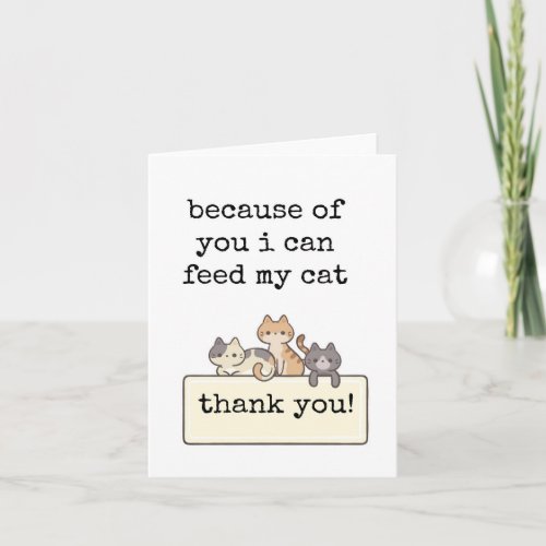 Funny Boss Appreciation Card Cute Cats Card