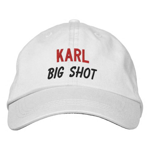 FUNNY Boss Big Shot Custom Name V05 Embroidered Baseball Hat