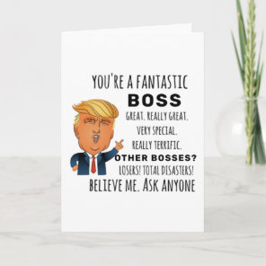 Funny Boss Birthday Best Gift Card