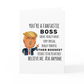 Funny Boss Birthday Best Gift Card