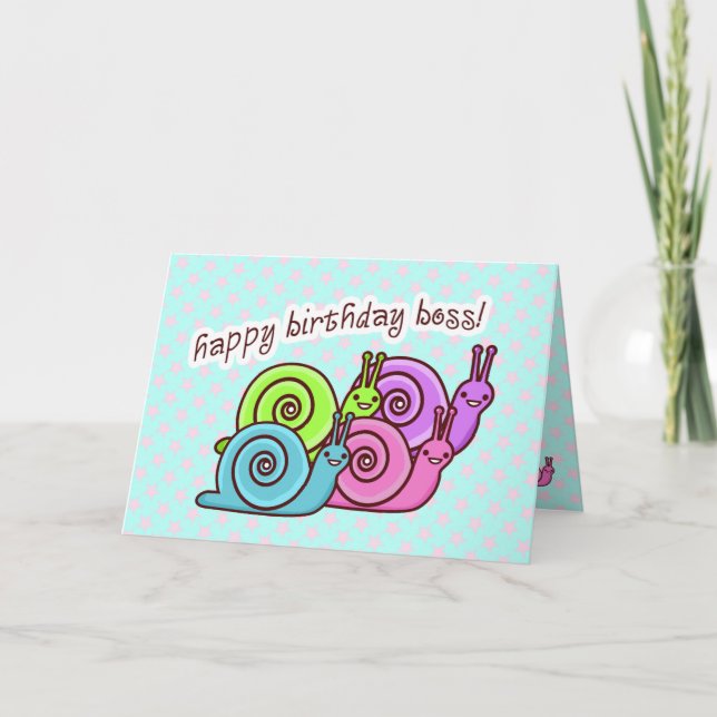 FUNNY BOSS BIRTHDAY  SPEEDO & SPAGO CARD (Front)