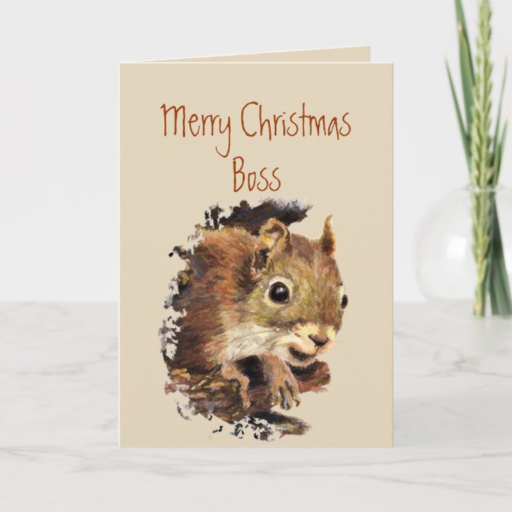 Funny Boss Christmas from us Nuts Card Zazzle