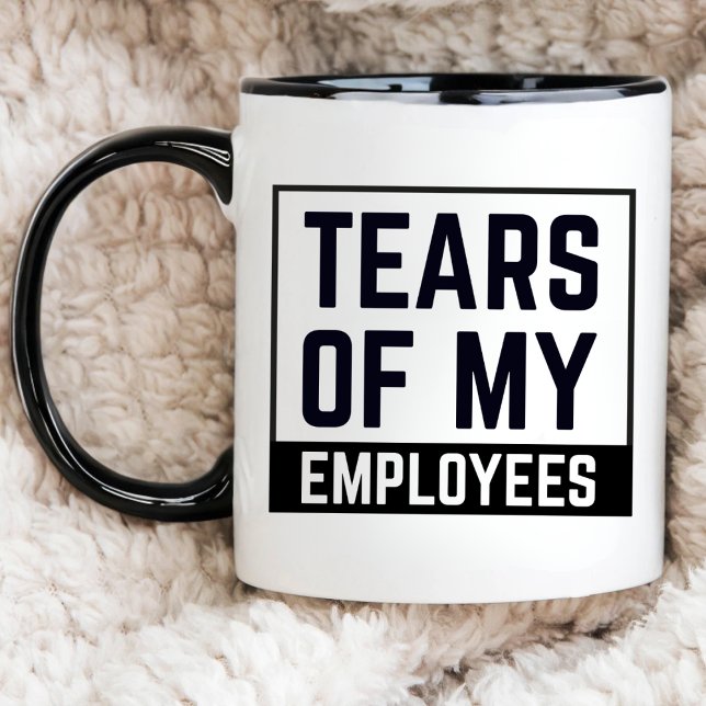 funny boss gift, Tears of My Employees HR Boss  Two-Tone Coffee Mug (Creator Uploaded)