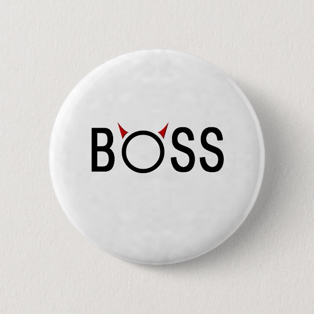 Funny Boss Gifts Button (Front)