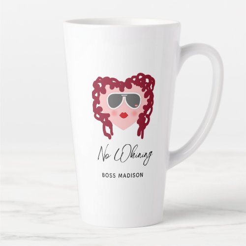 Funny Boss Lady Valentines Day Personalized Latte Mug