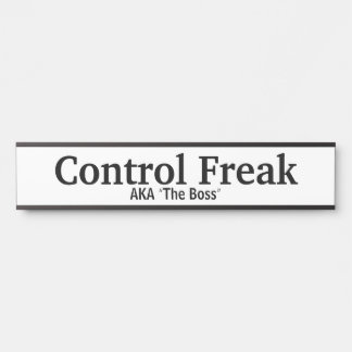 Funny Boss Name Plate