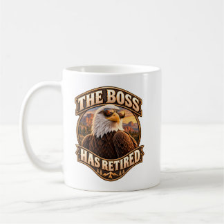 Funny Boss Retirement American Bald Eagle Coffee Mug
