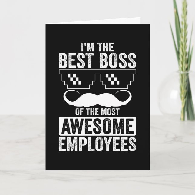 Funny Boss Saying For The Boss Card (Front)