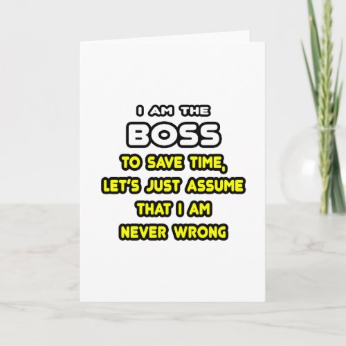 Funny Boss T_Shirts and Gifts Card