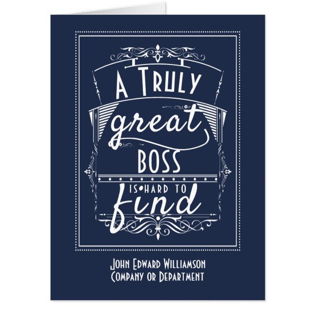 Funny Boss Thank You Appreciation Card (Front)