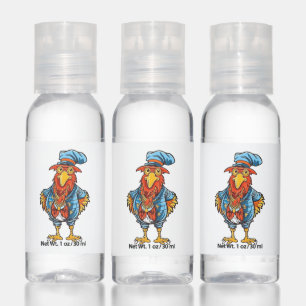 Funny Bossy Cartoon Rooster Hand Sanitizer