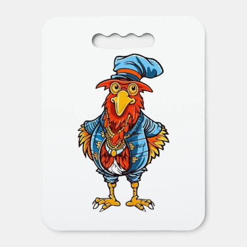 Funny Bossy Cartoon Rooster Seat Cushion