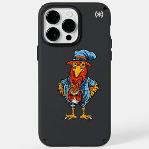 Funny Bossy Cartoon Rooster Speck iPhone 14 Pro Max Case