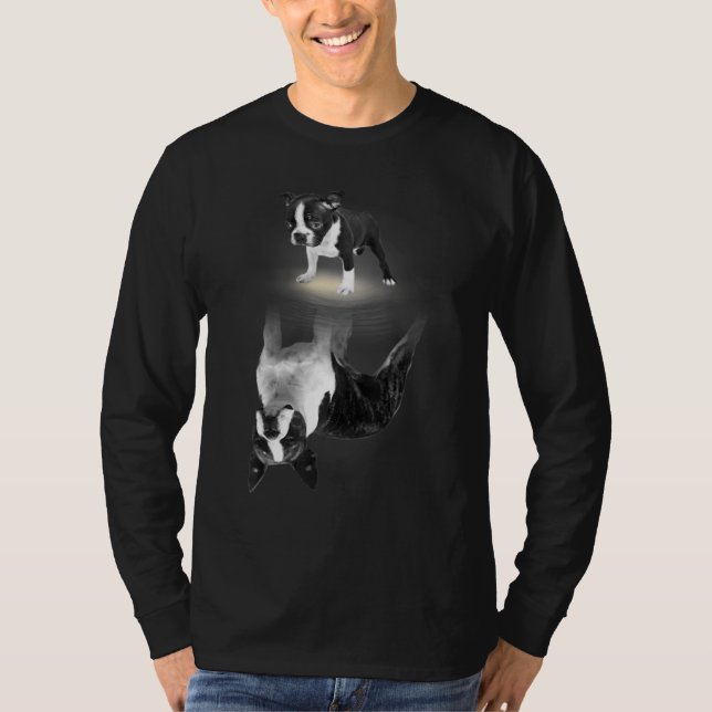 Funny Bostie Mom For Boston Terrier Dogs T-Shirt (Front)