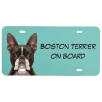 Boston terrier license plate online