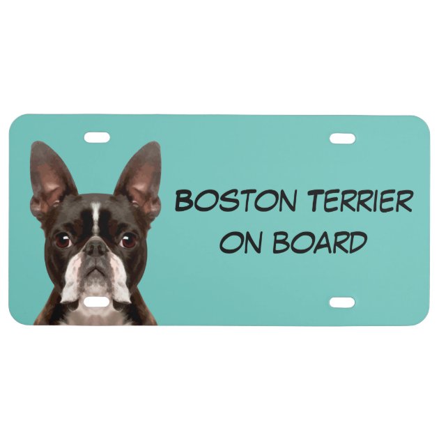 Boston terrier 2025 license plate