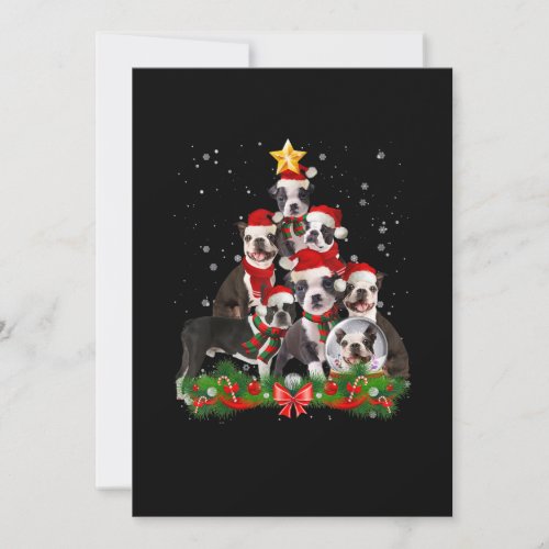 Funny Boston Terrier Dog Christmas Tree Gift