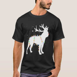 Funny Boston Terrier Dog Tree Christmas Lights Xma T-Shirt
