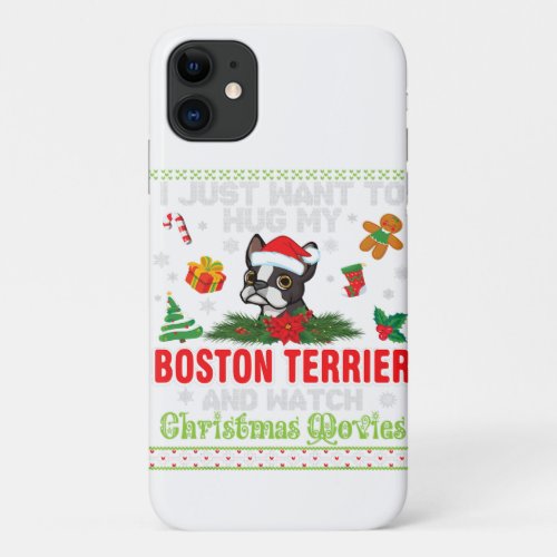 Funny Boston Terrier Gift For Pet Lover iPhone 11 Case