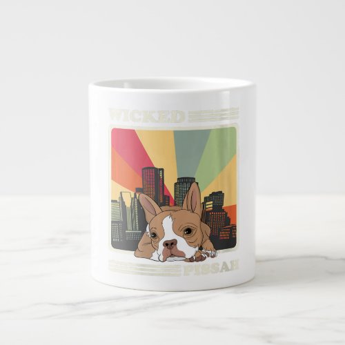 Funny Boston Terrier Gift For Pet Lover Giant Coffee Mug