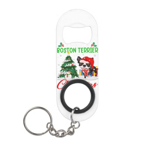 Funny Boston Terrier Gift For Pet Lover Keychain Bottle Opener