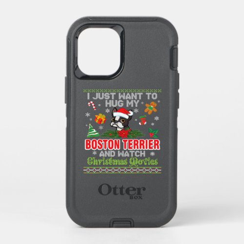 Funny Boston Terrier Gift For Pet Lover OtterBox Defender iPhone 12 Mini Case