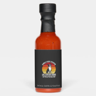 Funny Boston Terrier Retro Dog Attitude Hot Sauces
