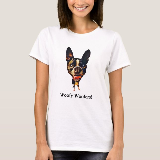 Funny Boston Terrier Women's T-Shirt (Front)