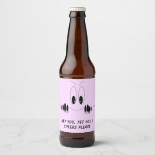 Funny Bottle Labels Curiosity Eyes - Custom Text
