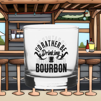 Funny Bourbon Word Art  Whiskey Glass by DoodlesGifts at Zazzle